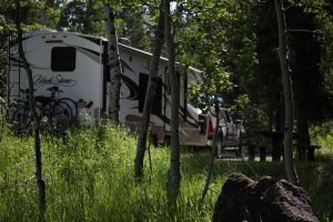 campsite-Mesa Falls Scenic byway