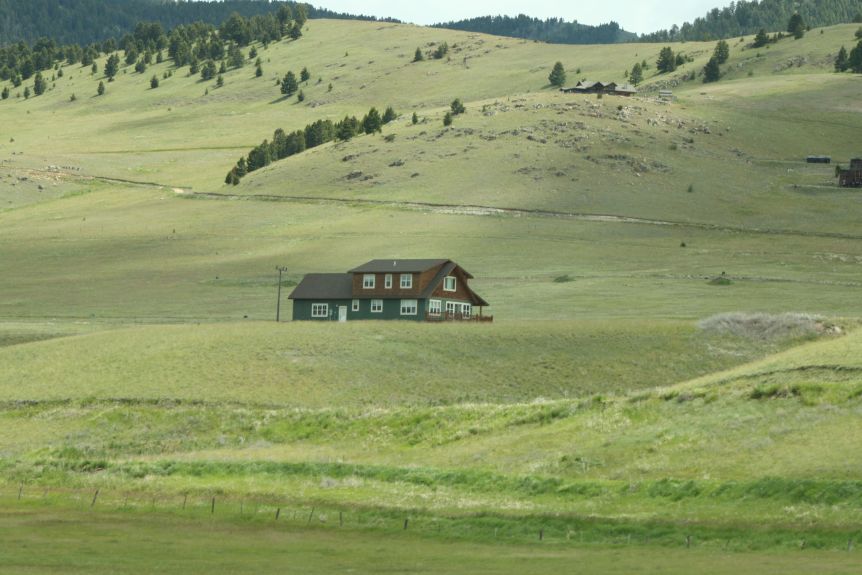 Driving through Montana