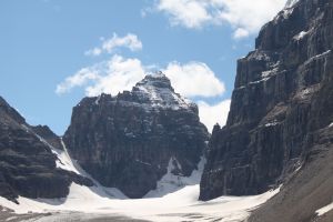 Hike above Lake Louise where you view 6 glaciers: Aberdeen, Upper Lefroy, Lower Lefroy, Upper Victoria, Lower Victoria and Pope's.